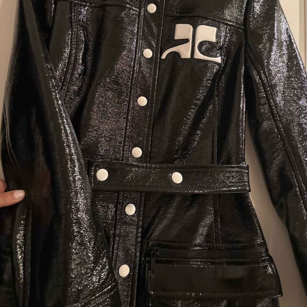 Courreges Reedition Vinyl Trench *new* Size 34 Trade 36? - Picture 9 of 16